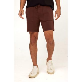 Threads 4 Thought Jaxson Peached Stretch Organic Cotton Blend Shorts in Coffee at Nordstrom, Size Xx-Large