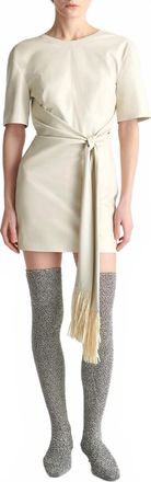 Nanushka Maryl Dress In Chalk Creme