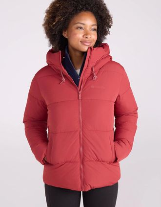 Mountain Warehouse Womens Mountain Warehouse Womens/Ladies Toasty Short Padded Jacket - Red - Size: 18