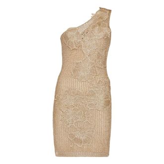 Simona Corsellini Kleedjes - Dames - Feestkleedjes - Beige - L - Kleedjes