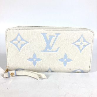 Louis Vuitton Monogram Empreinte Blue White Monogram Empreinte Long Bill Wallet (Bi-Fold) (Pre-Owned)