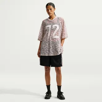 Nike Womens Nike Sportswear Chill Lace Loose Mid-Rise Shorts in Black | IM8385-010