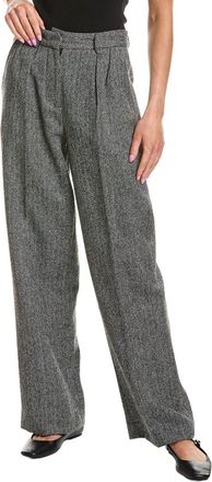 Rowing Blazers Herringbone Pleated Wool Pant