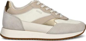 BOSS Sneakers met suède vlakken - Beige