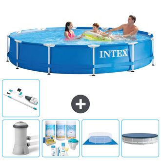 Intex Piscina Con Estructura Redonda - 366x76 Cm - 8-piezas S21178
