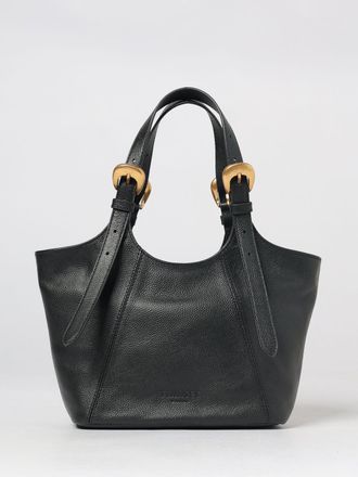 Twinset Grained Leather Mini Top-Handle Bag with Double Handle and Cross-body Strap