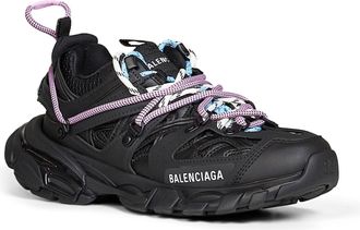 Balenciaga Womens Sneakers Track Black Polyurethane Trainers