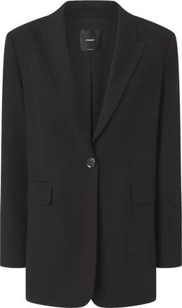 Pinko Kamut Jacket - Dames - Blazers - Zwart - S - Polyester - Jassen