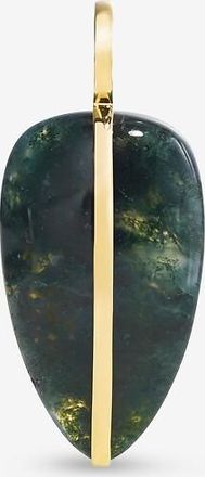 By Pariah Goldanhänger mit Moosachat Pebble L