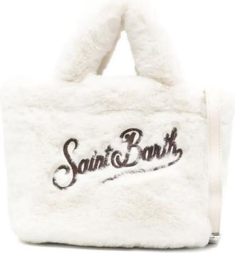 MC2 Saint Barth Vanity mini-tas met logodetail - Beige