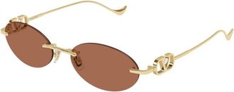 Valentino Sunglasses, female, Yellow, Size: 53 MM Vg0032S Sunglasses