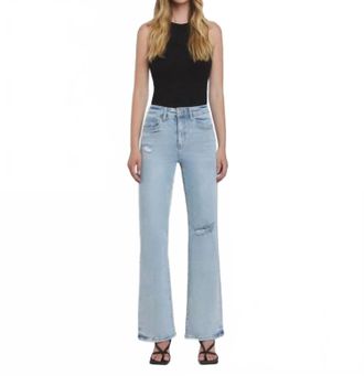 Flying Monkey Crystal Vintage Flare Jeans In Tender