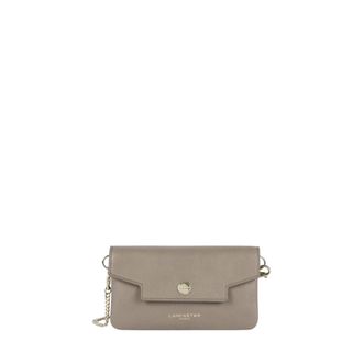 Lancaster Mademoiselle Grace Mini Clutch - Dames - Tassen - Beige - Maat: ONE Size Katoen