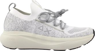 Sun 68 01 Bianco - Heren - Sneakers - Wit - 44 EU - Schoenen
