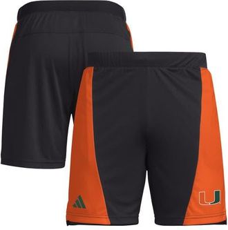 adidas Mens adidas Black Miami Hurricanes Designed for Training 7 AEROREADY Shorts at Nordstrom, Size Medium