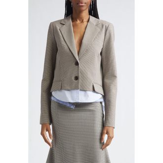 Monse Crop Back Cascade Jacket in Brown Multi at Nordstrom, Size 10