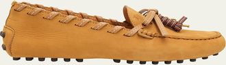 Tod's Gommino Whipstitch Suede Driver Loafers