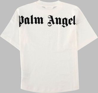 Palm Angels Jersey Cotton T-Shirt - White