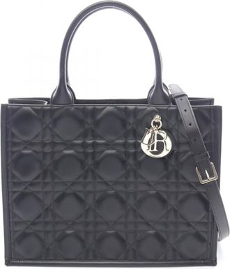 Dior Black Leather Tote Bag (Pre-Owned)