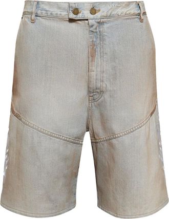 Warren Lotas Shorts denim in cotone - Blu