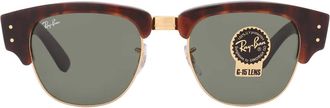 Ray-Ban Mega Clubmaster Green Square Unisex Sunglasses RB0316S 990/31 53