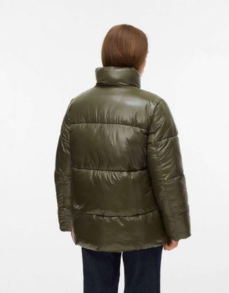 Vero Moda cappotto verde foglia di vite