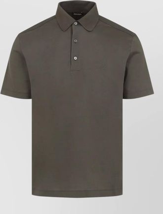 Ermenegildo Zegna short sleeve shirt polo collar style