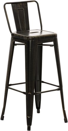 Clp Clp - Taburete Industrial Mason Negro-dorado