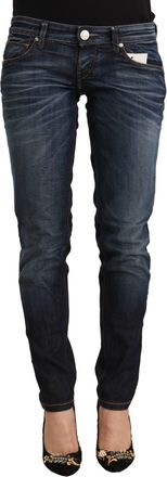 Acht Washed Cotton Low Waist Skinny Womens Jeans
