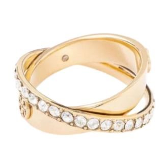 Tory Burch Icon Pav&eacute; Ring - female - Tory Burch - Rings - Yellow - 45 MM - Accessories