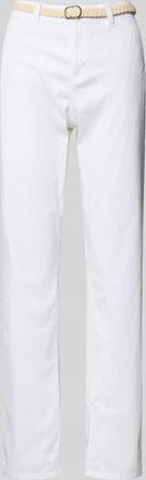 s.Oliver Red Label Tapered Chino aus Baumwoll-Mix in Weiss, Gr&ouml;&szlig;e 38/32