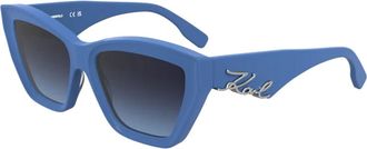 Karl Lagerfeld Dames, Accessoires, Blauw, Maat: 55 MM