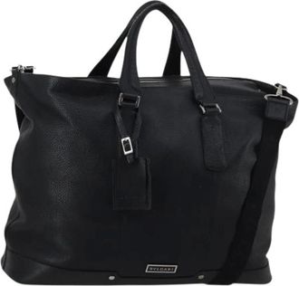 Bulgari Pre-owned Weekend Bags, female, Black, Size: ONE SIZE Pre-owned Vintage Weekend Bag