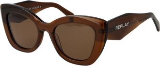 Replay Brown Acetate Womens Sunglasses