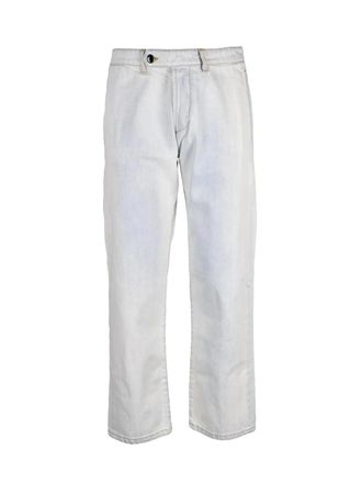 Officina 36 Light Blue Men Cotton Jeans