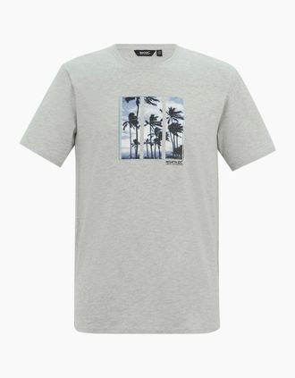 Regatta Mens Regatta Mens Cline IX Palm Tree T-Shirt - Grey - Size: 46