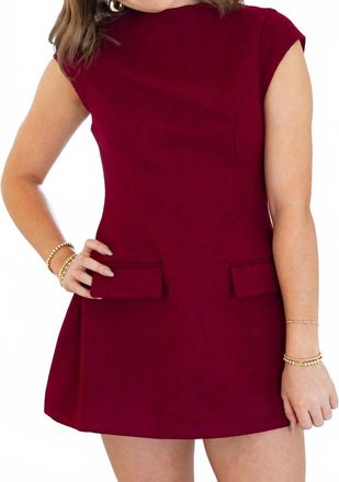 Line & Dot Noelia Mini Dress In Red