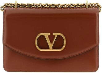 Valentino Garavani Vain Schoudertas - Dames - Schoudertassen - Bruin - ONE Size - Leer - Tassen
