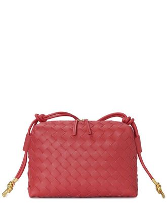 Tiffany & Fred Large Woven Leather Crossbody