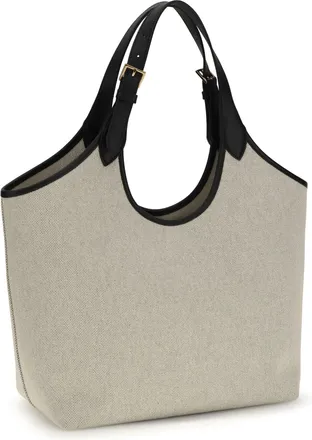 Versace Womens Tote Bag Calf Leather Rope Black-Gold Cotton Shoulder Black/gold