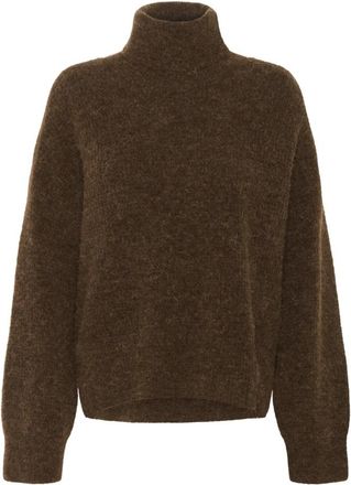 Gestuz Alpha GZ Rollneck - Dames - Coltruien - Bruin - XL - Truien & Vesten