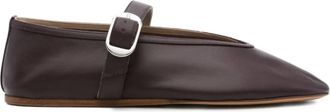 Le Monde Beryl Womens Stella Leather Slipper In Plum