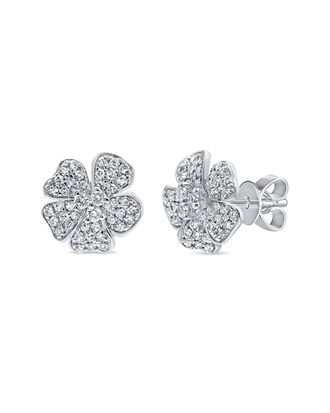 Sabrina Designs 14K 0.34 Ct. Tw. Diamond Flower Earrings