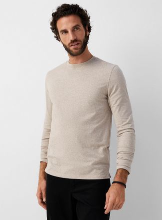 Le 31 Mens Solid long-sleeve T-shirt Standard fit