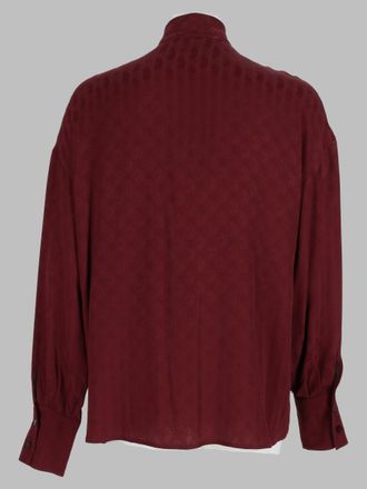 Etro Paisley Silk-Acetate Shirt - Bordeaux