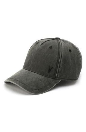 AllSaints Ramskull Baseball Cap in Washed Black at Nordstrom Rack
