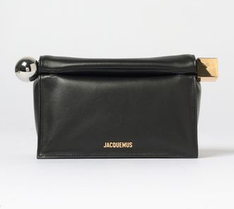 Jacquemus Clutch Rond Carr&egrave; Jacquemus in pelle