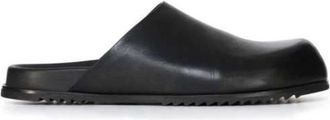 Rick Owens Granola Mule - Heren - Slip ons - Zwart - 43 EU - Leer - Schoenen