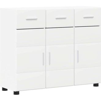 vidaXL Sideboard with Shelf White 88.5 x 30.5 x 73 cm Engineered Wood vidaXL