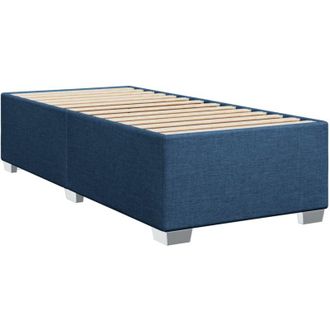 vidaXL Estructura De Cama Sin Colch&oacute;n Tela Azul 100x200 Cm Vidaxl